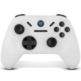 Krom Kadoer Gamepad Inalámbrico Bluetooth 5.0 Blanco - Compatible PC, Switch, Android e iOS